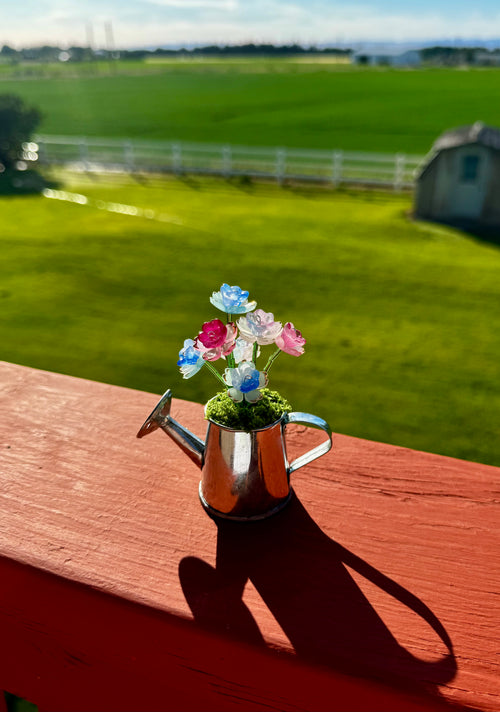 Handmade Mini Watering Can Forever Plant