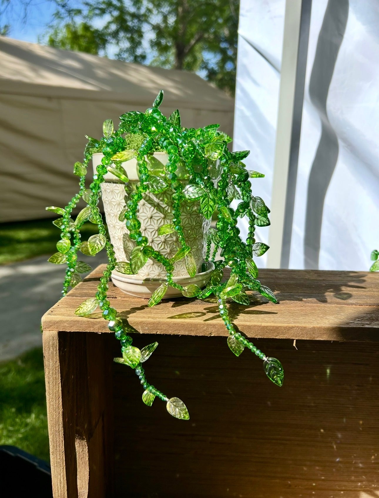Beaded Lush Vines Forever Plant ~ 4"