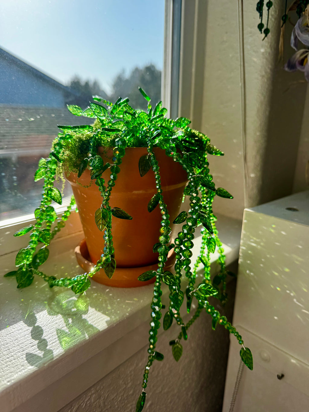Beaded Lush Vines Forever Plant ~ 6"