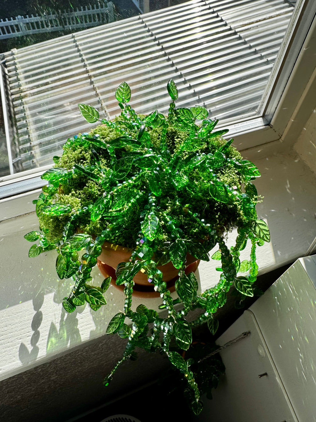 Beaded Lush Vines Forever Plant ~ 6"