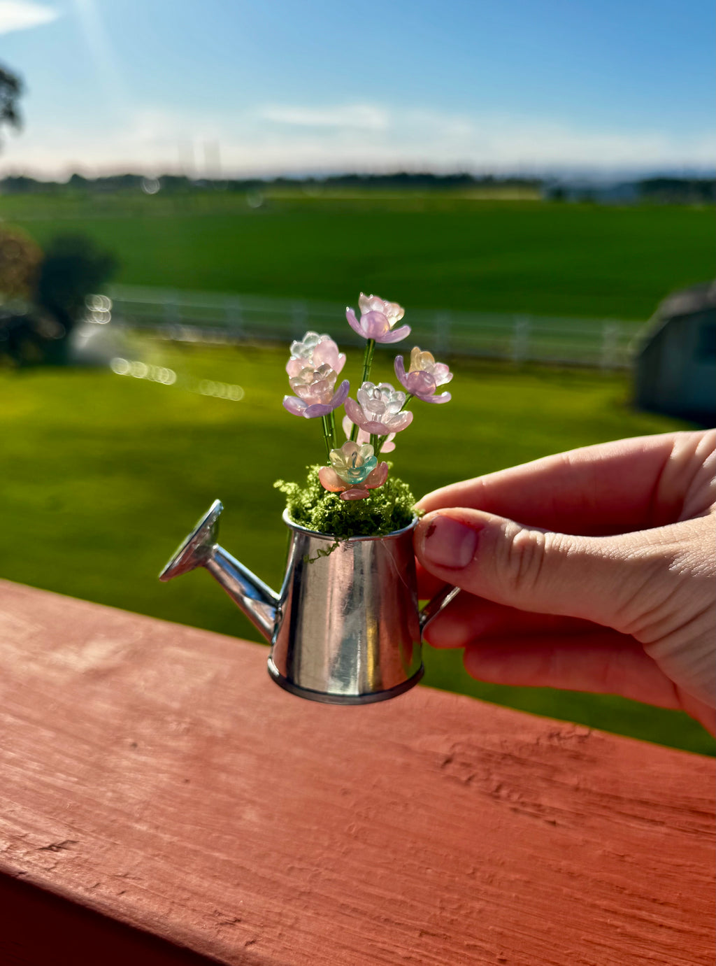 Handmade Mini Watering Can Forever Plant