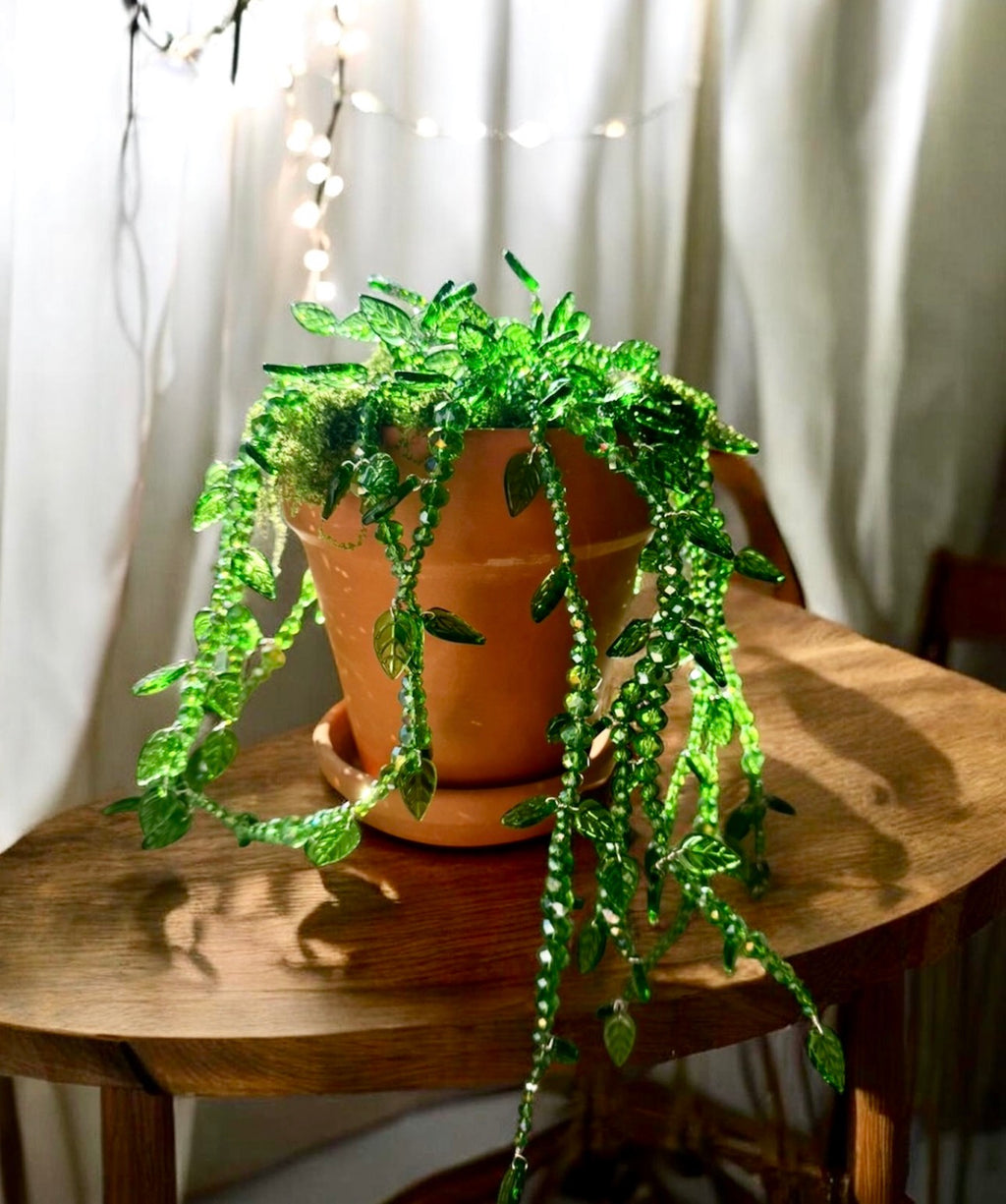 Beaded Lush Vines Forever Plant ~ 6"
