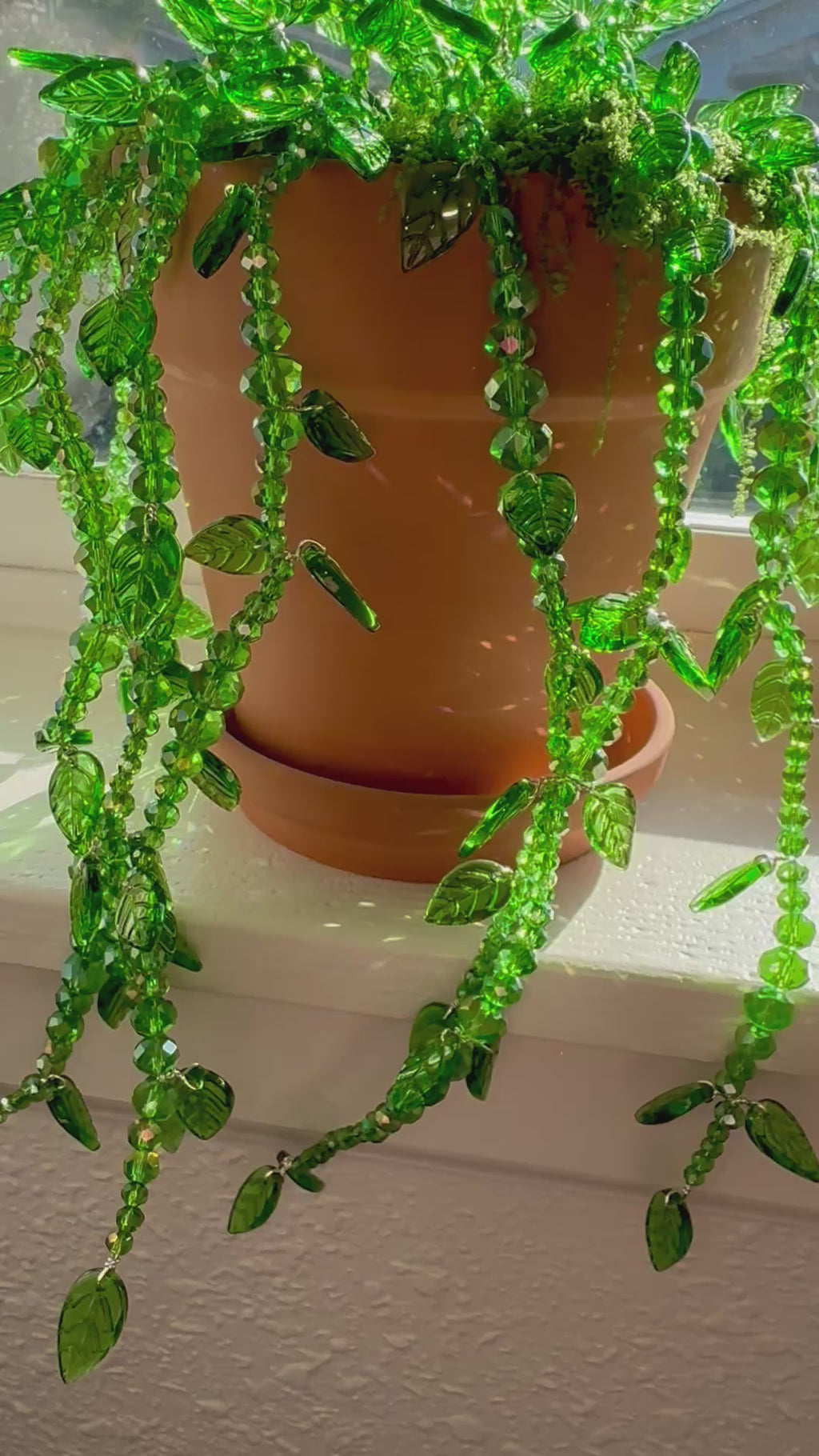 Beaded Lush Vines Forever Plant ~ 6"